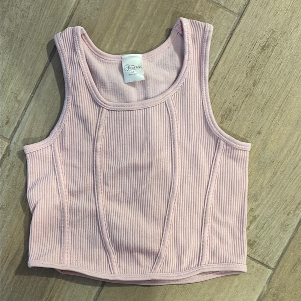 Chic Pink Sleeveless Tank Top